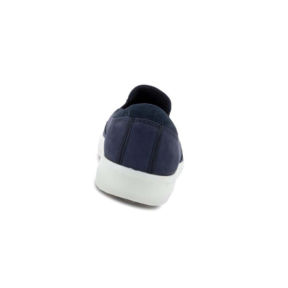 Pánské Boty Casual Ecco Soft 7 Slip On 2.0 Blankyt Tmavě Blankyt | CZ 479WNB